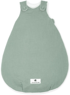 Julius Zöllner Babyschlafsack Musselin, 100% Musselin-Baumwolle / Füllung: Vlies aus 100% Polyester grün, 50/56
