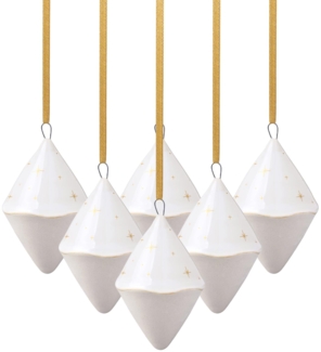 like. by Villeroy & Boch Winter Glow Ornament Doppelkegel 6er Set - DS