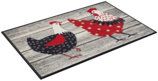 wash+dry by Kleen-Tex Fußmatte Chicken Farm, rechteckig, Höhe: 7 mm