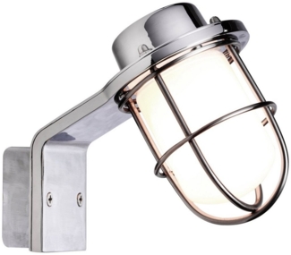 Nordlux Büro Wandleuchten Marina Bad Höhe 15 Cm Metallisch 1-flammig Rund, Metallisch, Glas, Metall, 62329933