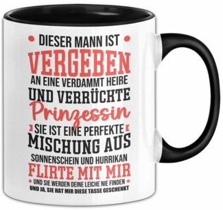 Trendation Tasse Vergebener Mann Tasse Geschenk Für Freund Eifersüchtige Freundin Gesch