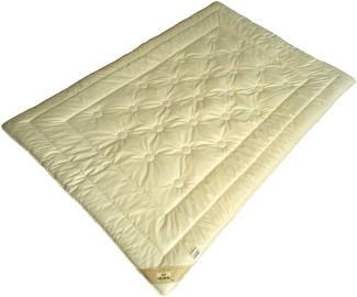 Bio Duo-Leicht Steppbett Ganzjahresdecke 100% Schurwolle kbA+kbT 135x200 528536