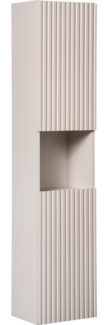 Hochschrank mit 2 Türen (140x25x30cm), Kaschmir matt
