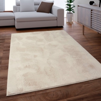 Paco Home Fellteppich Kunstfell Soft 380, rechteckig, Höhe: 14 mm, Langflor, Kuschelteppich - besonders weich, Uni-Farben