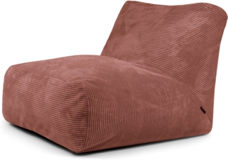 Sitzsack ‘Tube 100‘, Bezugstoff - Waves, 100% Polyester, Coral, 80x120x100 cm.