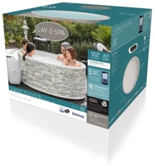 Lay-Z-Spa® Vancouver AirJet Plus Whirlpool 5 Personen - 1.55m x 60cm