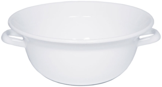 RIESS 0296-033 Weitling 28 cm, weiß, mit zwei Henkeln / Teigschüssel / Salatschüssel