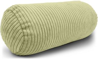 Amilian Nackenrolle mit Bezug 15 x 40 cm - Kissenrolle - mit Nackenrollenbezug - Bettrolle, Kopfstütze, Nackenstütze mit Bezug, ideal als Dekokissen, Sofakissen, Kissen, Kissenrolle, Lagerungskissen, Schlafkissen und für Reisen