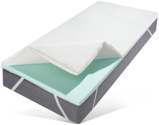 my home, Topper Aquam, Topper 90x200 cm,180x200 cm in 4 Härtegraden, 6 cm hoch, Kaltschaum, Matratze, Boxspringbett, Allergiker geeignet (Hausstauballergiker