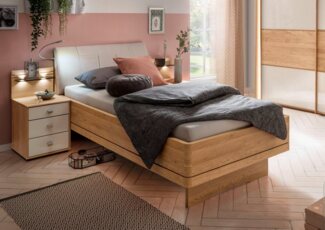 WIEMANN Bett Kiruna, Made in Germany, formschön und stilvoll, in Komforthöhe mit 4-facher Liegehöhenverstellung