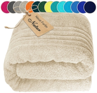 Lashuma Saunatuch XXL Handtuch London, Frottee (1-St), Badetuch Damen & Badehandtuch Herren 100x200 cm - Saunahandtuch 80x220