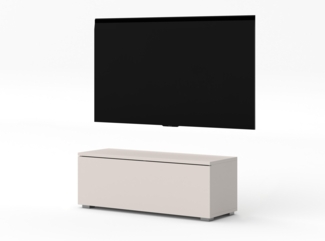 AX LIVING modernes TV Board Loriano 100 cm Lowboard beige Kaschmir