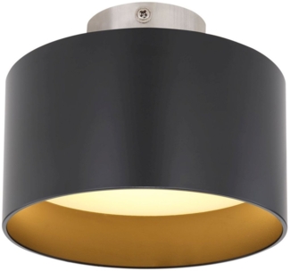 Deckenleuchte Wohnzimmer Deckenlampe LED Flur schwarz 12016B