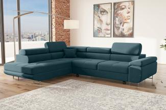 Stylefy Marokko Ecksofa Türkis Strukturstoff INARI Links
