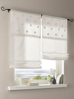 Rollo Raffrollo, heine, blickdicht, Stangendurchzug