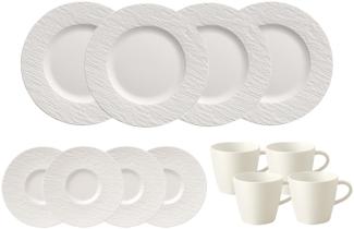 Villeroy & Boch Manufacture Rock Kaffeeservice weiß 12-teilig
