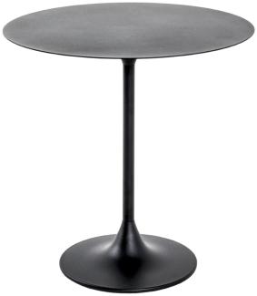 Beistelltisch >Anderlecht< in Schwarz aus Stahlrohr, Metall - 46cm (H)