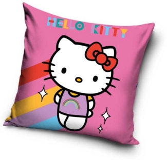 Hello Kitty Dekokissen Hello Kitty Velour Kissen Dekokissen 40 x 40 cm