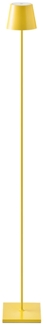 LED Stehleuchte, gelb, Touchdimmer, Akku, H 120 cm