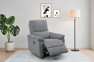 Home affaire Relaxsessel ODILON, TV-Sessel mit Relax- und Liegefunktion, Struktur-Bezug, manuelle und elektrische Funktion (mit USB A/C), Federkern-Polsterung