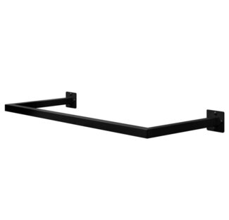 EUGAD Kleiderstange (1 St), Wand Rechteck, aus Industrierohr, 50 kg belastbar