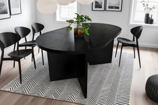 SAM® Esstisch Ova, MDF, ovale Tischplatte, V-Form, verschiedene Farben