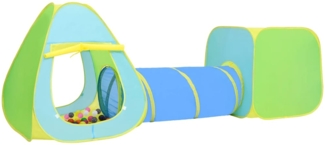 vidaXL Kinderspielzelt mit 350 Bällen Mehrfarbig 3107717