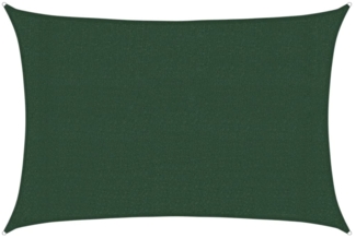 vidaXL Sonnensegel 160 g/m² Dunkelgrün 3x4 m HDPE 311457