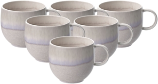 like. by Villeroy & Boch Perlemor Sand Henkelbecher 290 ml 6er Set - DS