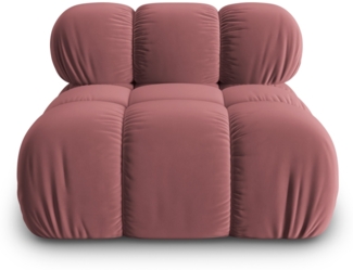 Micadoni Armloses Modul Bellis Samt Bluvel Rosa
