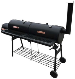 vidaXL Barbecue-Smoker Grill Nevada XL Schwarz 40254