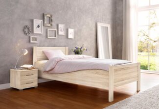 priess Bett Husum Schlafzimmer Jugendzimmer Rahmenbett, mit Komforthöhe verschiedene Ausführungen hochwertige Premium Qualität