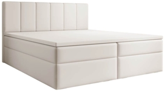 Luxusbetten24 Boxspringbett Aurelia Kunstleder, mit Stauraum