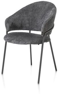 2er Set LEYLA Armlehnstuhl grau