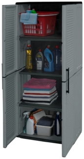 GarPet Garten-Geräteschrank Gartenschrank Kunststoff Balkon Schrank Wetterfest Haushaltsschrank