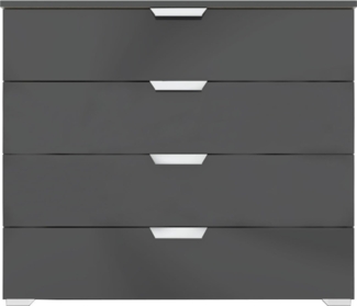 Kommode Antigua / Aditio-C/CHR/BA , Holzwerkstoff , Grau , 93 x 81 x 42 cm