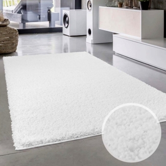 Carpet City Hochflor-Teppich Shaggi uni 500, rechteckig, Höhe: 30 mm, Läufer, Shaggy, Uni, Langflor, weich, Wohnzimmer, Schlafzimmer, Kinder