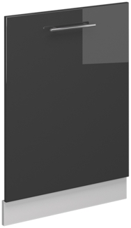 Geschirrspülblende Fame-Line Anthrazit Hochglanz 60 cm ohne Arbeitsplatte Vicco