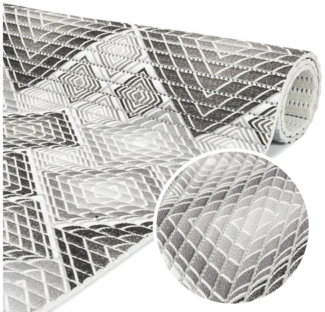 ANRO Schaum-Badematte Antirutschmatte Weichschaummatte Badezimmer mit Drainage, Höhe 5 mm, strapazierfähig, Drainage Effekt, Rillen, wasserdurchlässig, rutschhemmend, pflegeleicht, Weich, fußbodenheizungsgeeignet, schnell trocknend, Rutschhemmend, mit ...
