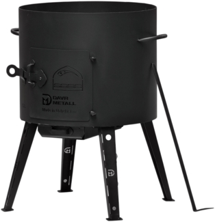 Ø40 Uchag 2mm stahl Utschak Campingofen Kessel Feuerstelle Feldküche Außenküche Eintopfofen Gulaschkanone