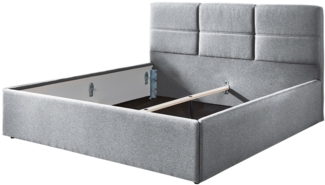 Polsterbett Deik / Durango PB100 , Stoff , Silber , 180 x 110 x 213 cm