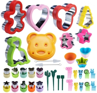 zggzerg Ausstechform 43 Stück Ausstechformen Kinder Set, Brot gemüse Ausstecher, (43-St)