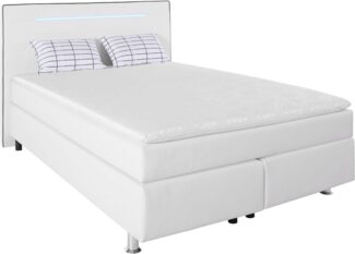 COLLECTION AB Boxspringbett, inkl. LED-Beleuchtung, Topper und Kissen