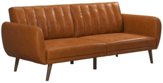 loft24 Schlafsofa Brittany, 1 Teile, Sofa, Couch mit Schlaffunktion, Lederoptik, Breite 208 cm
