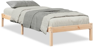 vidaXL Massivholzbett Extra Lang ohne Matratze 80x210 cm Kiefernholz 852400