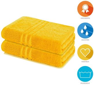 Lavea Badetuch Elena 2er Set Badetücher 100x150 cm, Duschtuch, 500 g/m² Frottier, weich & saugstark, pflegeleicht