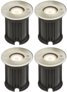 4er Set Edelstahl Bodeneinbaustrahler STYLE