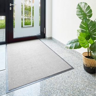 my home Fußmatte Emil, Made in Netherlands, rechteckig, Höhe: 6 mm, Schmutzfangmatte, Uni Farben, rutschhemmend, waschbar (Handwäsche)