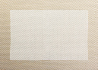 ASA Selection Pvc Tischset Off White mit gewebtem Rand 46x33 cm