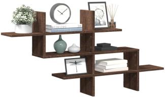vidaXL Wandregal Braun Eichen-Optik 124,5x18x60,5 cm Holzwerkstoff 853269